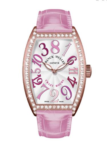 Franck Muller Cintrée Curvex Crazy Hours Pastels Replica Watch 5850 CH II PINK D 1R 5N